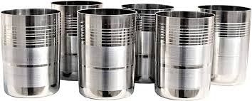 Classic 7 pcs REDBERRY Premium Range of STAINLESS STEEL 7 pcs LEMON SET [ 2 ltr Jug + 6pcs Long glass]
