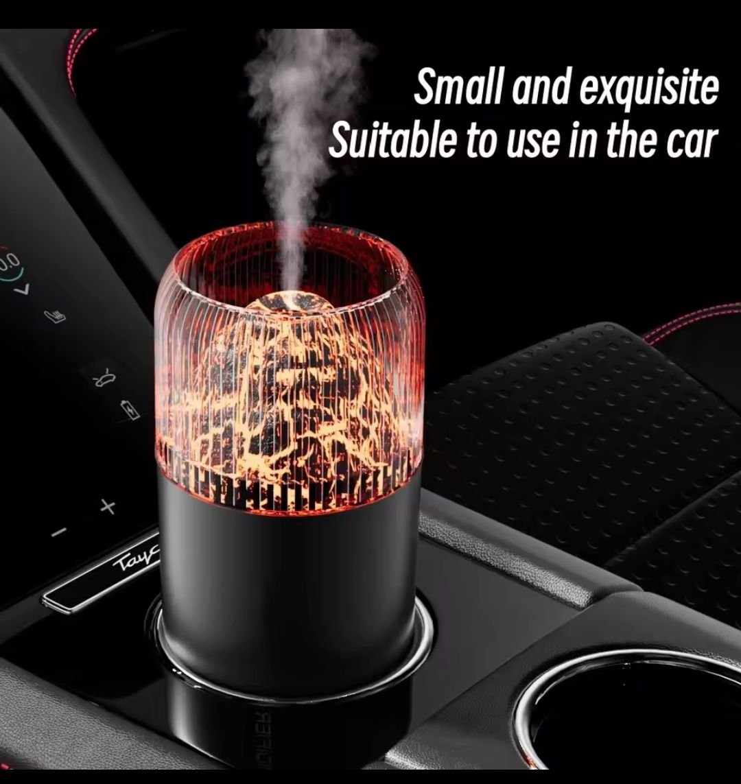 Volcano Humidifier,Mini Humidifier, USB Personal Desktop Humidifier for RV, Office, Bedroom etc. Auto Shut-Off, 2 Mist Modes, 350ml & Super Quiet