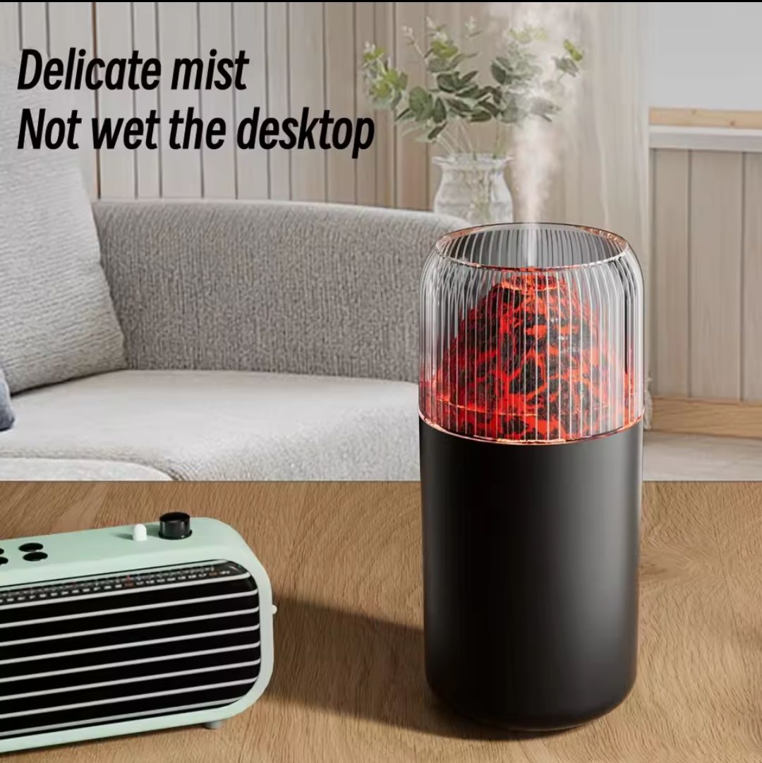 Volcano Humidifier,Mini Humidifier, USB Personal Desktop Humidifier for RV, Office, Bedroom etc. Auto Shut-Off, 2 Mist Modes, 350ml & Super Quiet