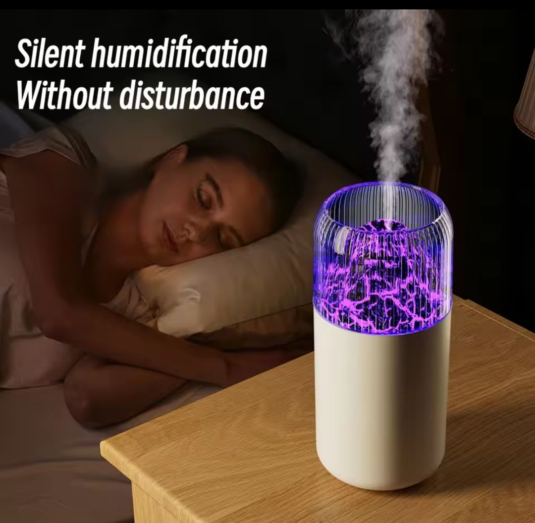 Volcano Humidifier,Mini Humidifier, USB Personal Desktop Humidifier for RV, Office, Bedroom etc. Auto Shut-Off, 2 Mist Modes, 350ml & Super Quiet