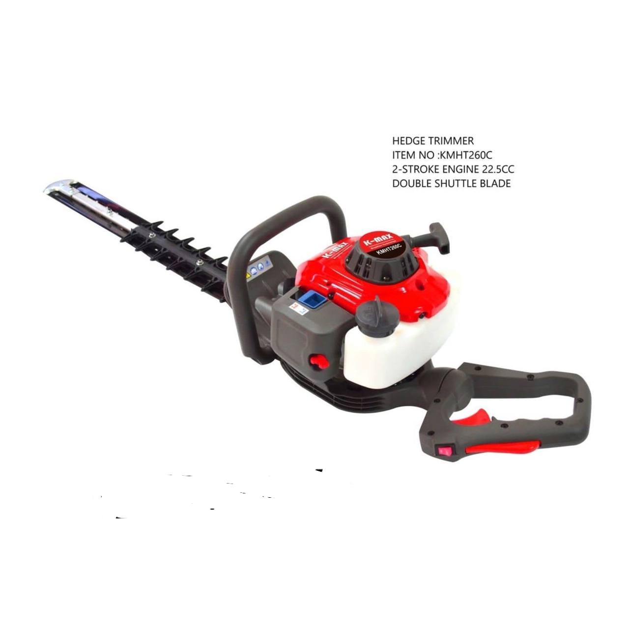 KMAX ITALY Petrol Engine Hedge Trimmer Fence Trimmer Fence Cutter 22.5CC 2 Stroke Engine Double Shuttle Blade