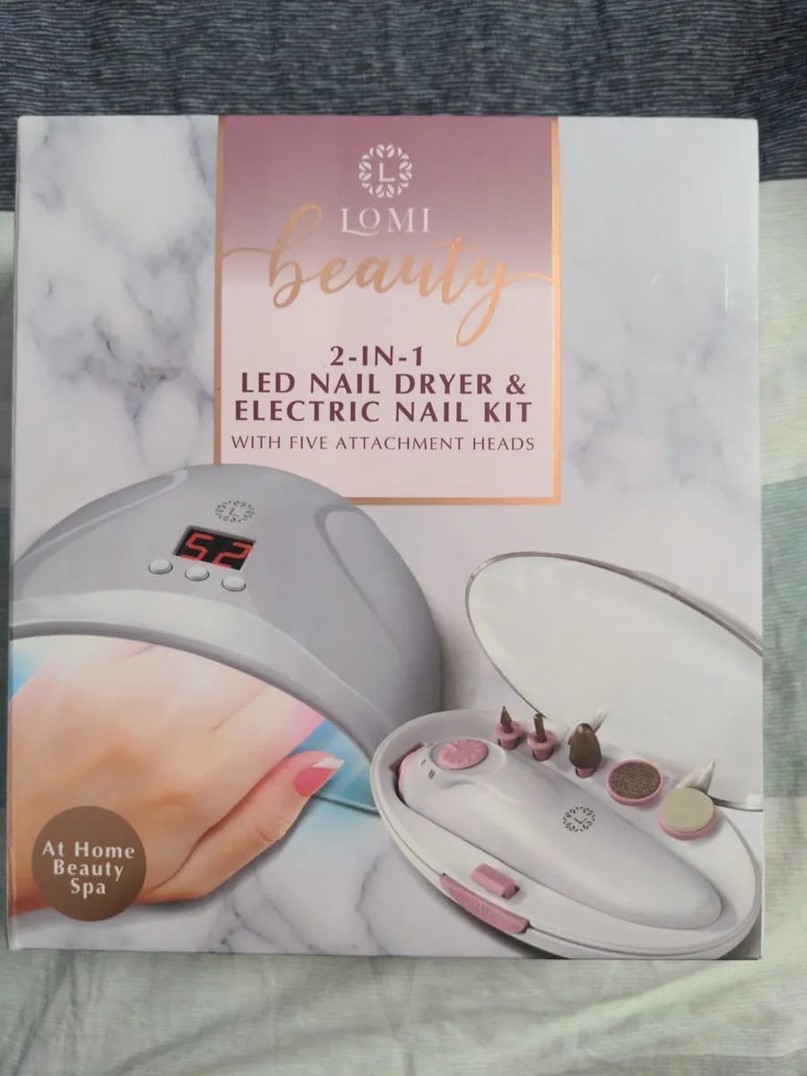 USB 2IN1 LED NAIL DRYER + ELECTRIC NAIL KIT NAIL LAMP WITH ELECTRIC NAIL DRILL,UV LIGHT NAIL DRYER FOR NAILS, NAIL FILES FOR ACRYLIC NAILS PROFESSIONAL GEL NAIL POLISH CURING