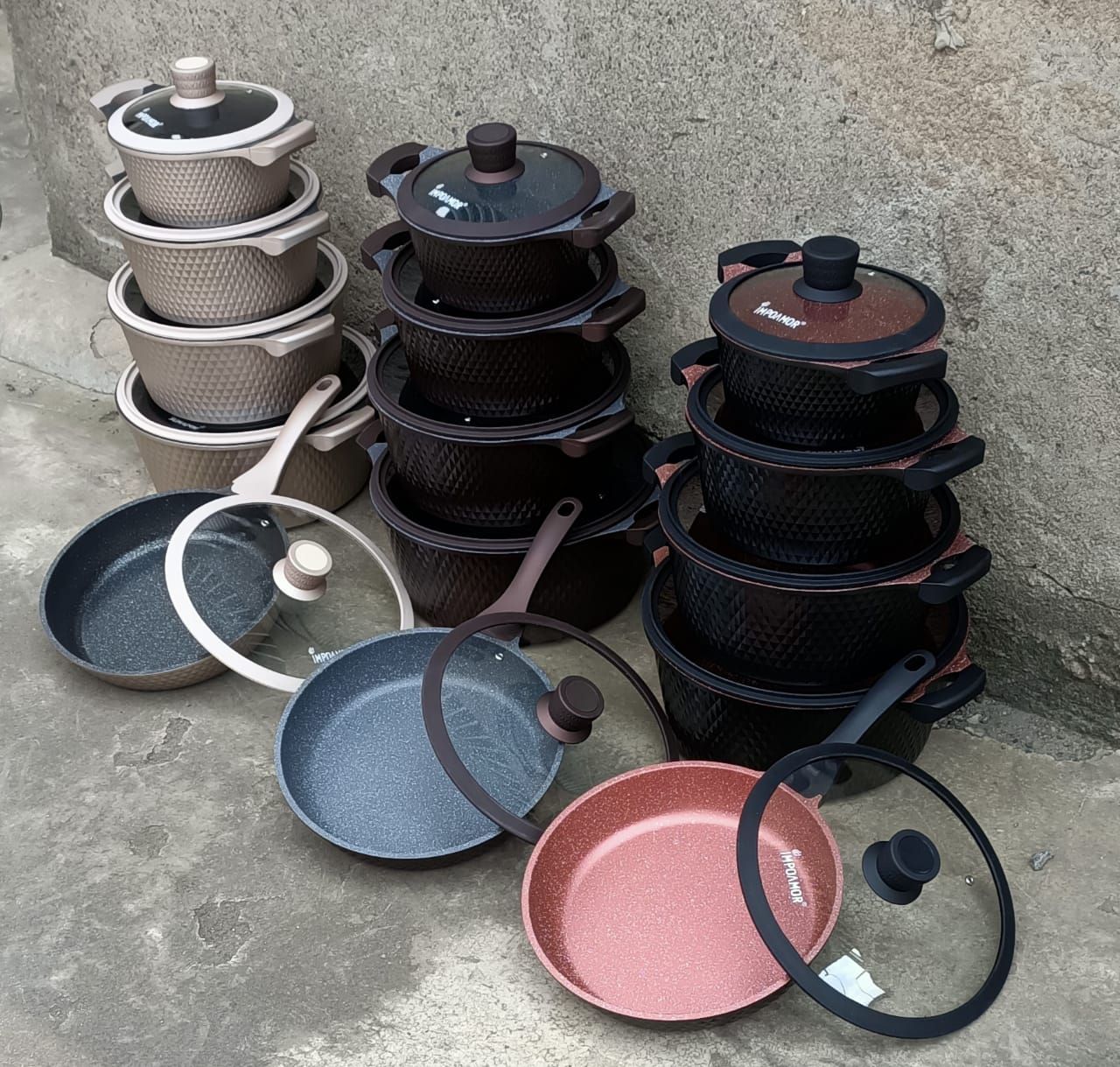 Best price for TC Cooking Pots Sufuria 10pcs Die Cast Granite Cookware ...