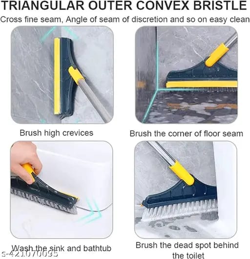 New arrivals super classic quality and durable 23x112cm long handle flexible joint 2 sided cleaning brush