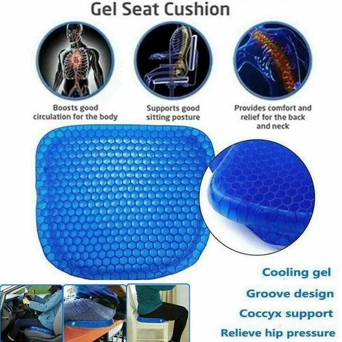 Egg sitter support cushion -Absorbs pressure points -Retains it's shape - strong and durable -Fits most chairs -Free washable cover