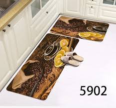 2pcs kitchen mats with rubber super non-slip underside unique beveled edges help to prevent tripping and slipping, and the foam underside helps keep