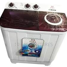 SYINIX 10 KG TOP LOAD WASHING MACHINE - Semi-Automatic, Twin tub, 10kg wash,5kg spin, 15minute wash timer, Spinning speed: 1400RPM, Rat-Proof Base, 2 Washing Programs .