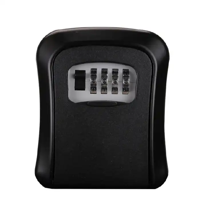 Classic wall-mounted key lock box Metal panels and Plastic bases Weatherproof Wall-mounted Key Safe Password Box Lock Storage Indoor and Outdoor