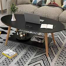 New Arrivals classic Shee Nordic BIG SIZE Oval Coffee Tables ♦️wooden ♦️ size 120*60*44(Unassembled)- White and black