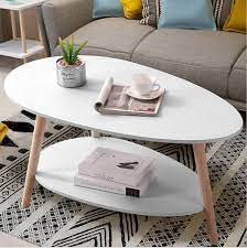New Arrivals classic Shee Nordic BIG SIZE Oval Coffee Tables ♦️wooden ♦️ size 120*60*44(Unassembled)- White and black