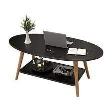 New Arrivals classic Shee Nordic BIG SIZE Oval Coffee Tables ♦️wooden ♦️ size 120*60*44(Unassembled)- White and black