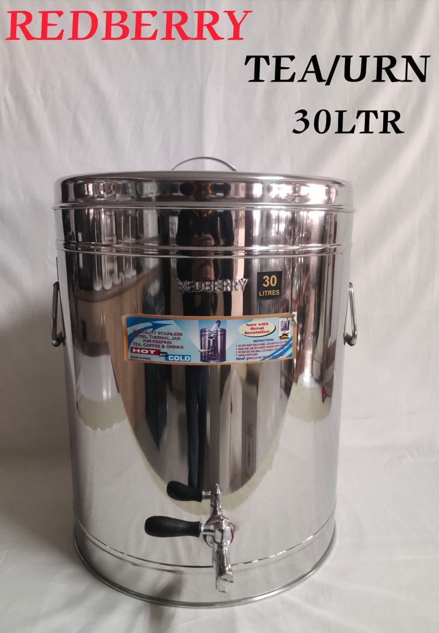 REDBERRY PREMIUM RANGE 
S.STEEL INSULATED TEA URN :
30 ltr