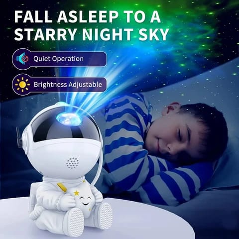 Astronaut Star projector/Nebula creative Night Light Led projector
♦ multicolored lights 
♦ Available in white 
♦ USB powered  
♦Remote Controlled