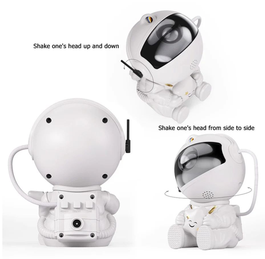 Astronaut Star projector/Nebula creative Night Light Led projector
♦ multicolored lights 
♦ Available in white 
♦ USB powered  
♦Remote Controlled
