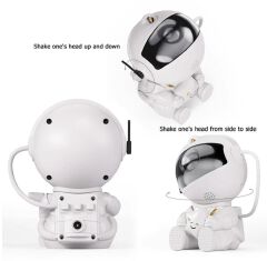Astronaut Star projector/Nebula creative Night Light Led projector
♦ multicolored lights 
♦ Available in white 
♦ USB powered  
♦Remote Controlled
