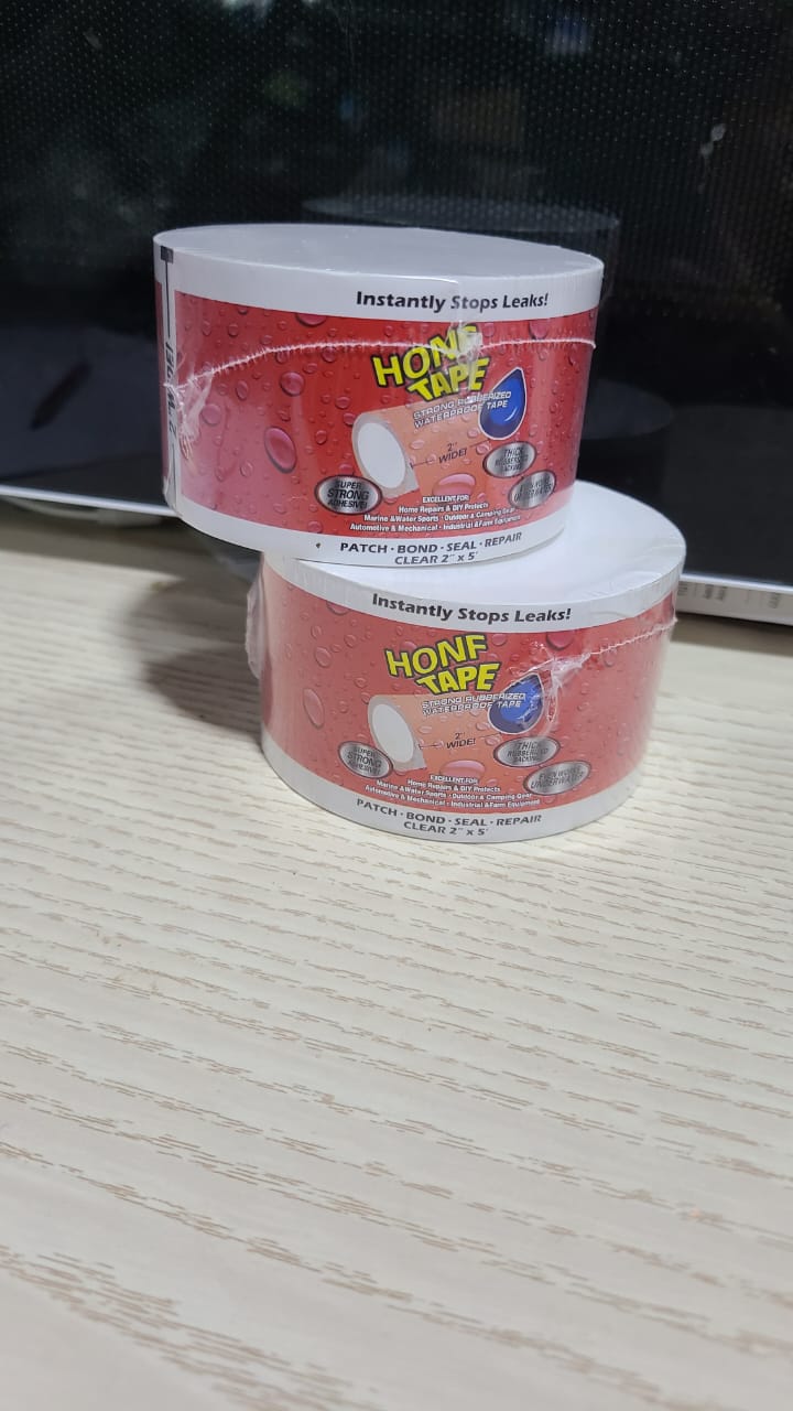 Honf Water Tape repair self-cleaning, watertight tape
Very solid and simple in use
Insulation: 800 Volt
Pressure: up to 5 bar