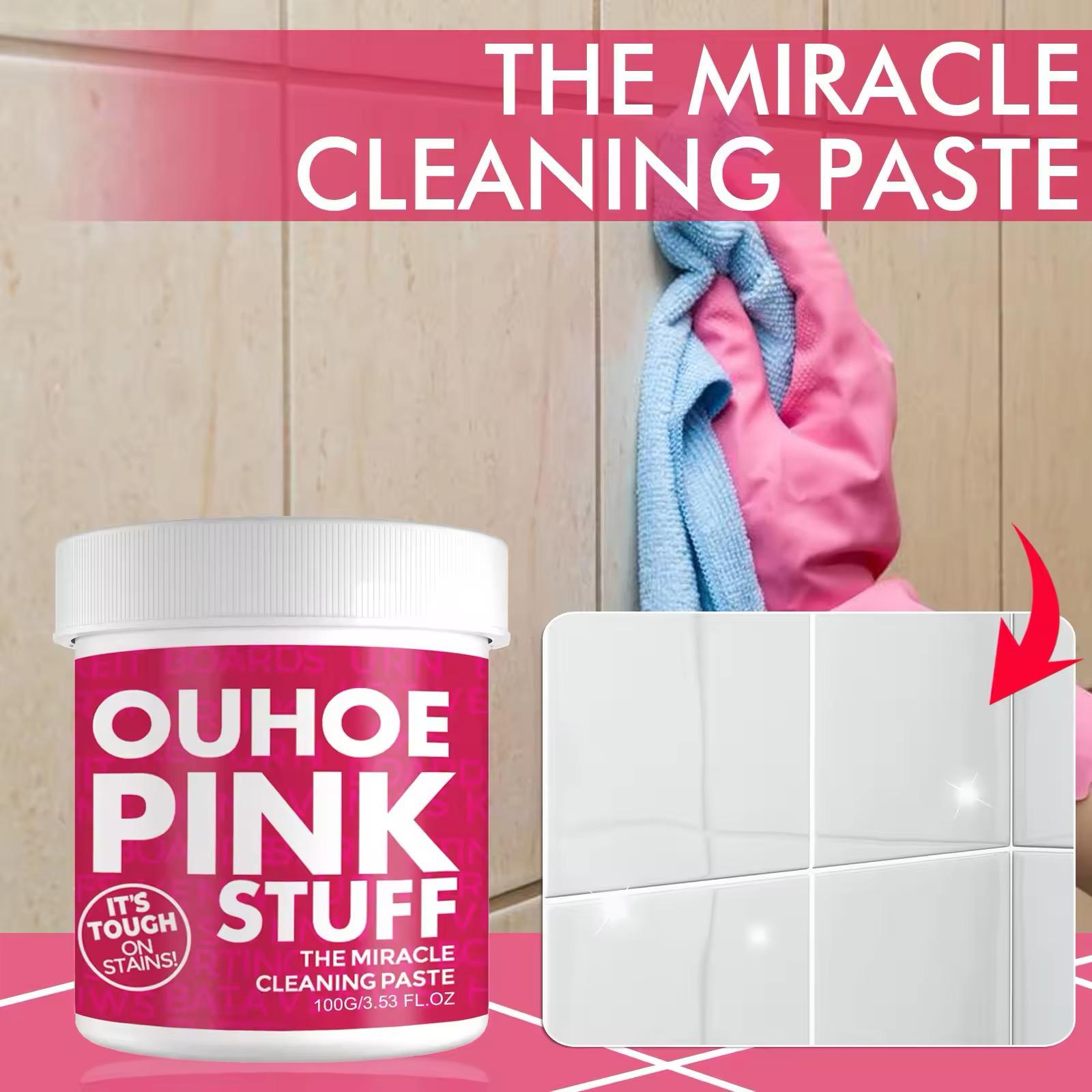 100g pink stuff Multipurpose Cleaner Cream Powerful Decontamination Kitchen Paste.Stainless Steel Scratches Remover Stain Polishing Cream