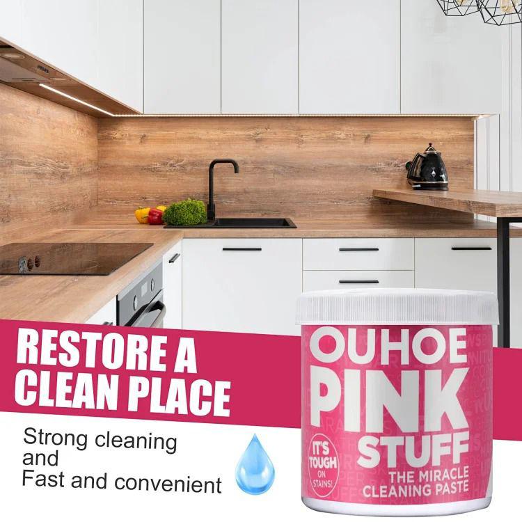 100g pink stuff Multipurpose Cleaner Cream Powerful Decontamination Kitchen Paste.Stainless Steel Scratches Remover Stain Polishing Cream