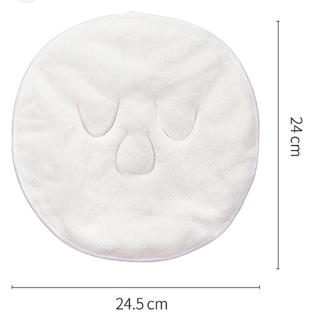 Hot Compress Face Towel Masks Reusable Facial Steamer Towel for Hot Cold Skin care, Moisturizing Face Steamer, Beauty Facial Towel  available in white