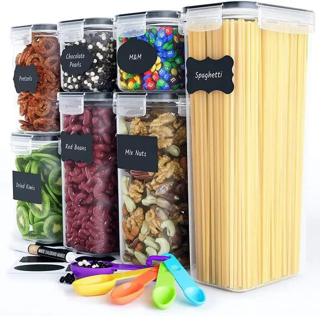 New arrival💌
Acrylic 7pc food storage container set now available
Size:1.9L×1 _ 1.2Lx2 _ 0.8Lx2 _ 0.5Lx2 
Usage: Dry Food, Grain Cereal, Spaghetti, Nuts, Beans, Rice, Snacks, Pasta Storage