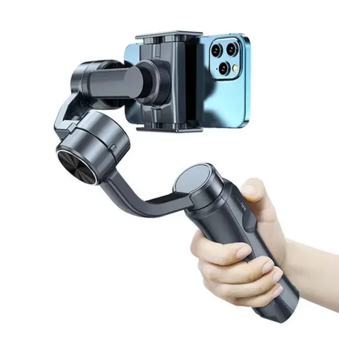 Gimbal Phone Stabilizer.

➖Stabilizes from unwanted shakes and vibration 
➖Elevates your smartphone footage to cinematic quality.
➖ Accurate control of focus and zooming