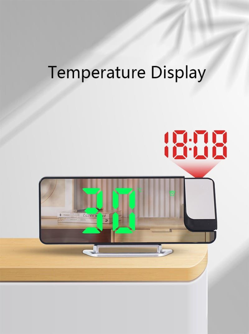 ♨180% PROJECTION LED DIGITAL CLOCK WITH ALARM FOR TABLE

🪔Watch Electronic Desktop Clocks USB Wake Up Time Projector Snooze Function 2 Alarm
🪔Time Rotation Projection which can be projected on wall