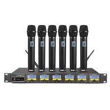 Bnk X85 6 Channel Wireless Microphone Systems With 6pcs Micropone Set
UHF
Digital display
100+ range
AA size batteries