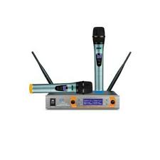 Bnk BK-9 Dual Channel UHF Wireless Microphone Set Public Address Systems Church Microphone