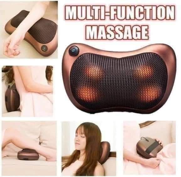 Big size Multifunction car & home massage pillow kit for use on car seat,  pillow or general massage purposes 
has 2 power options-normal 240v electric or car