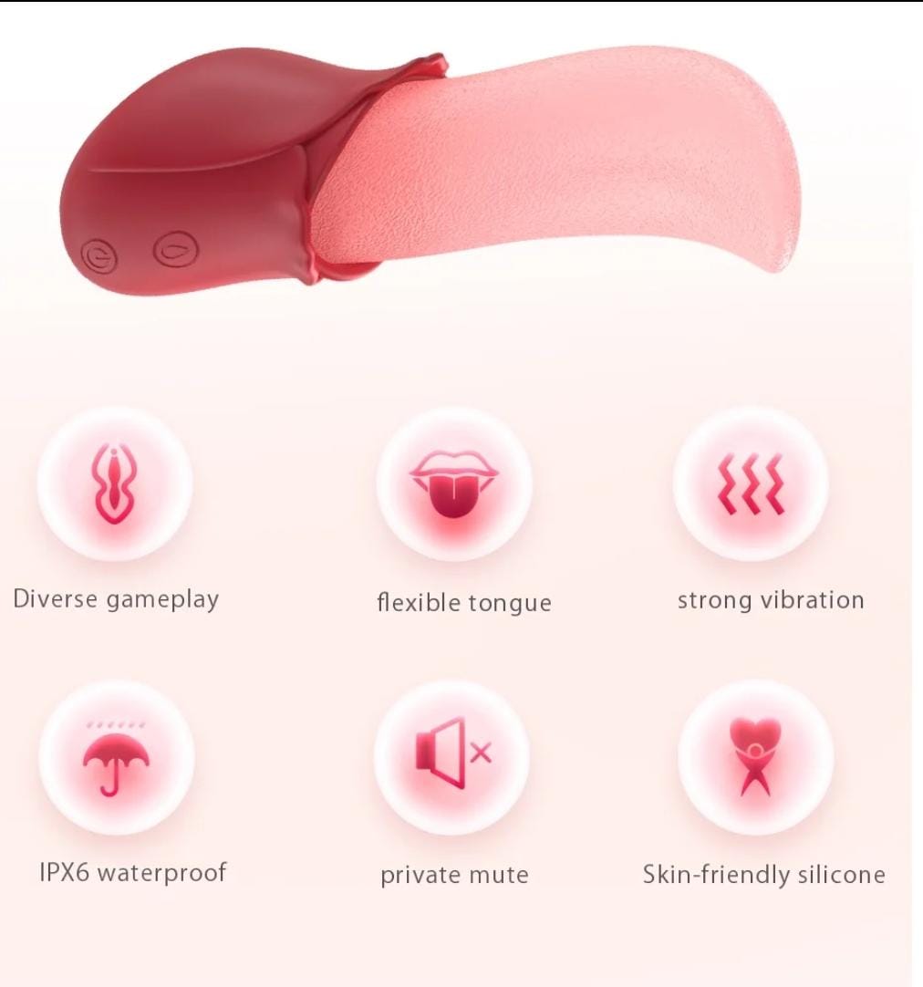 10 speeds realistic licking tongue rose
Vibrators for Women Nipples Clitoral Stimulation Sex Toys for Adult Female view 3