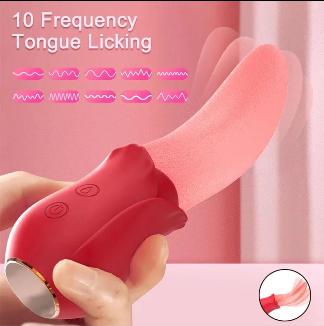 10 speeds realistic licking tongue rose
Vibrators for Women Nipples Clitoral Stimulation Sex Toys for Adult Female view 8