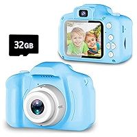 Children Camera X2 Waterproof 1080P HD Video Camera 2 Inch Display Kids Cartoon Cute Outdoor SLR Camera Toy Pink and blue
kids camera plus 8GB memory card