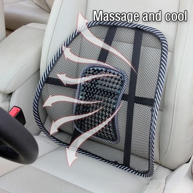 Restocked🍁🍁🍁
Seat back lumbar support BACK REST mesh      Portable and easy to install
    Breathable and comfortable
    Excellent ergonomic design 
    Healthy posture
    Easy to clean