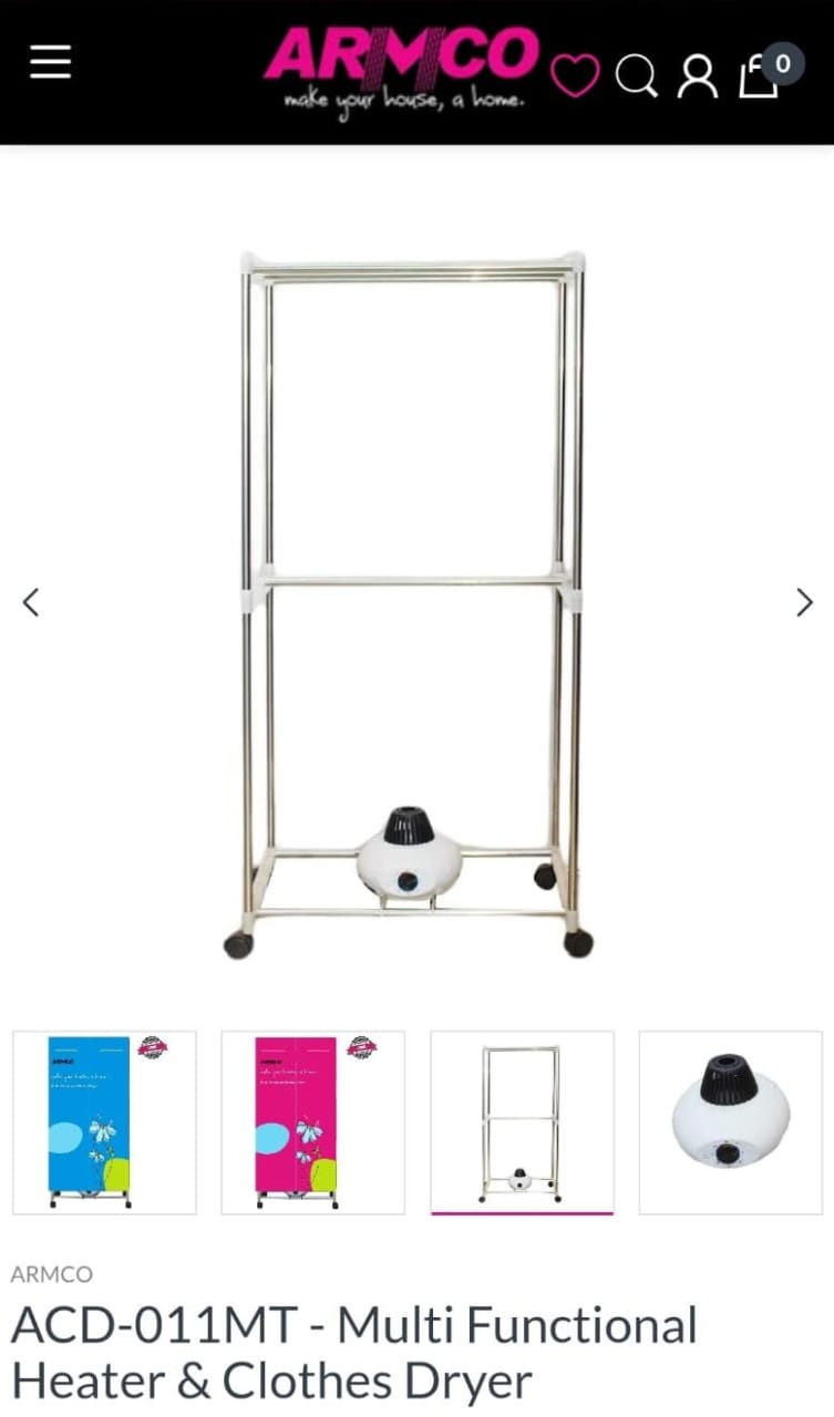 ARMCO Multi Functional Room Heater and Clothes Dryer