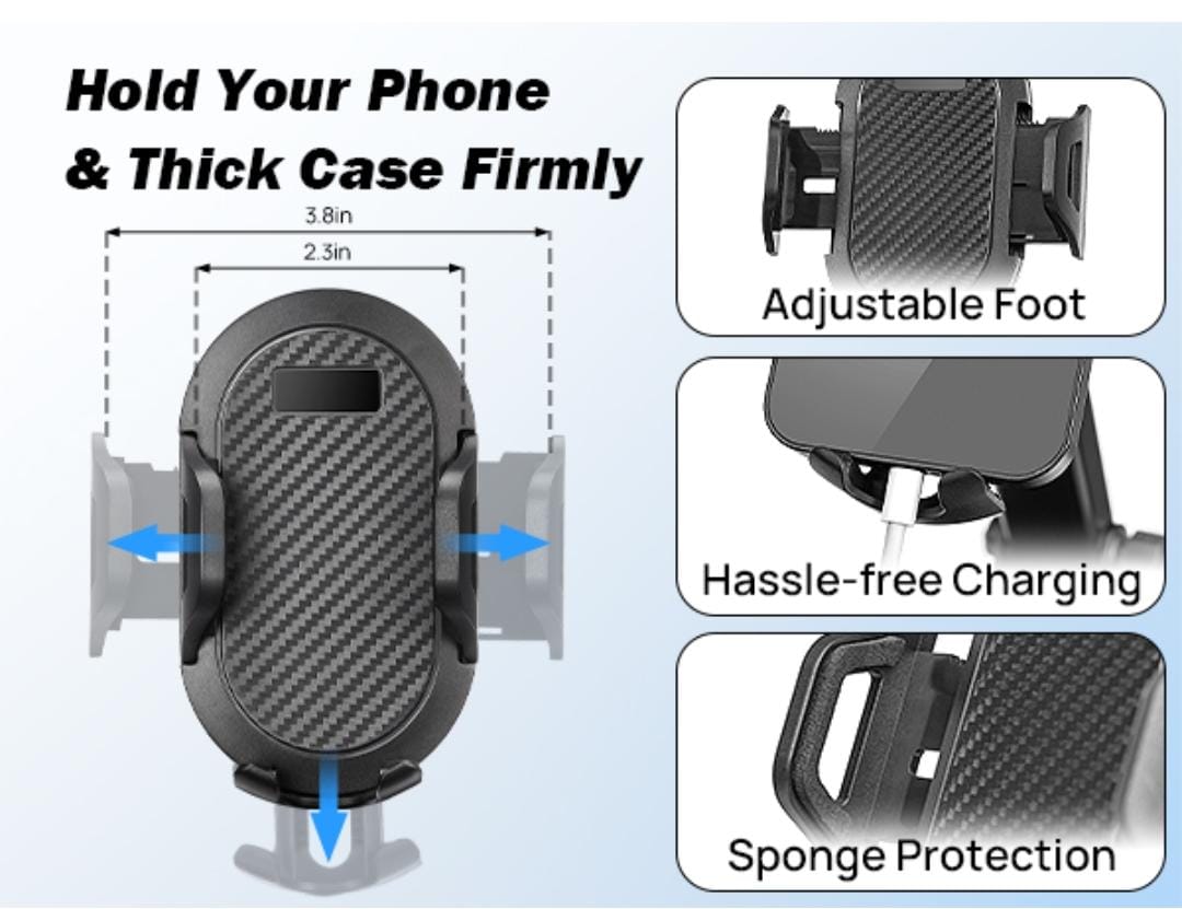 strong suction mounted 360 degree rotating car mobile phone holder