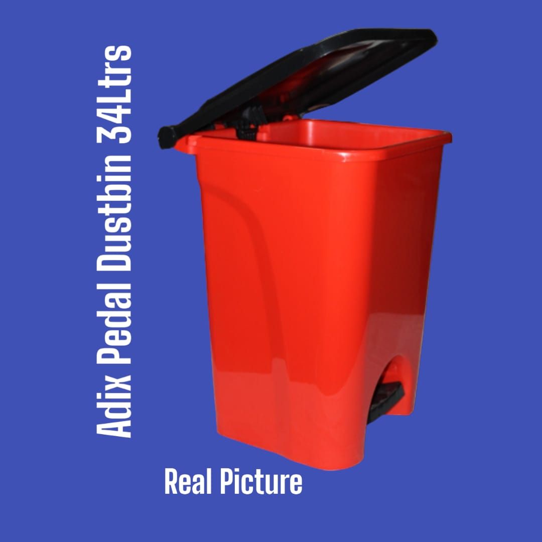 625586 Adix Pedal Dustbin 34Ltrs    convenient method of garbage disposal to maintain cleanliness and hygiene