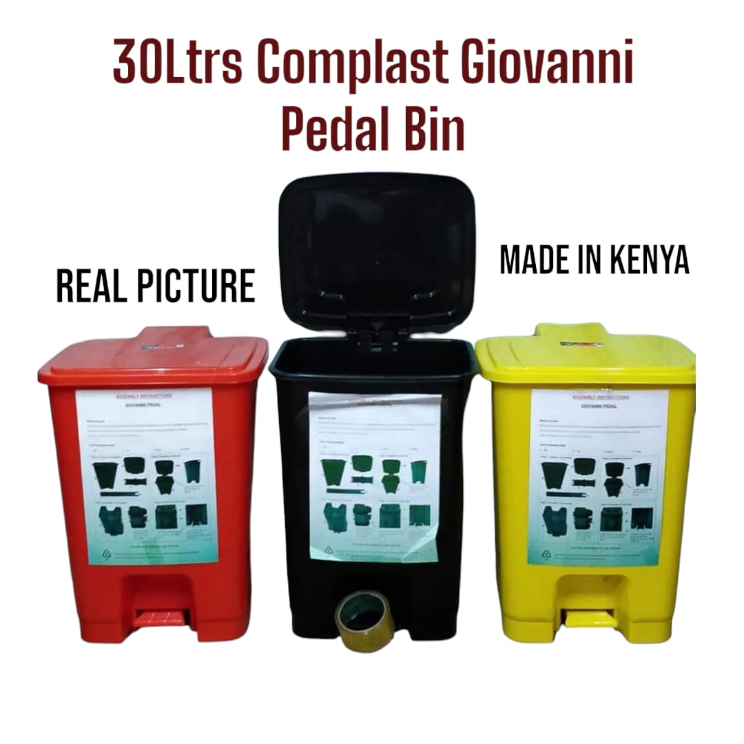 Complast Giovanni Pedal Bin 30Ltrs  convenient method of garbage disposal to maintain cleanliness and hygiene