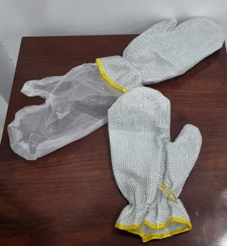 Steel Wire Dishwashing Gloves Kitchen Gloves Waterproof Silver Wire Dish Cleaning Gloves Silver Wire Dishwashing Gloves Dish Cloth