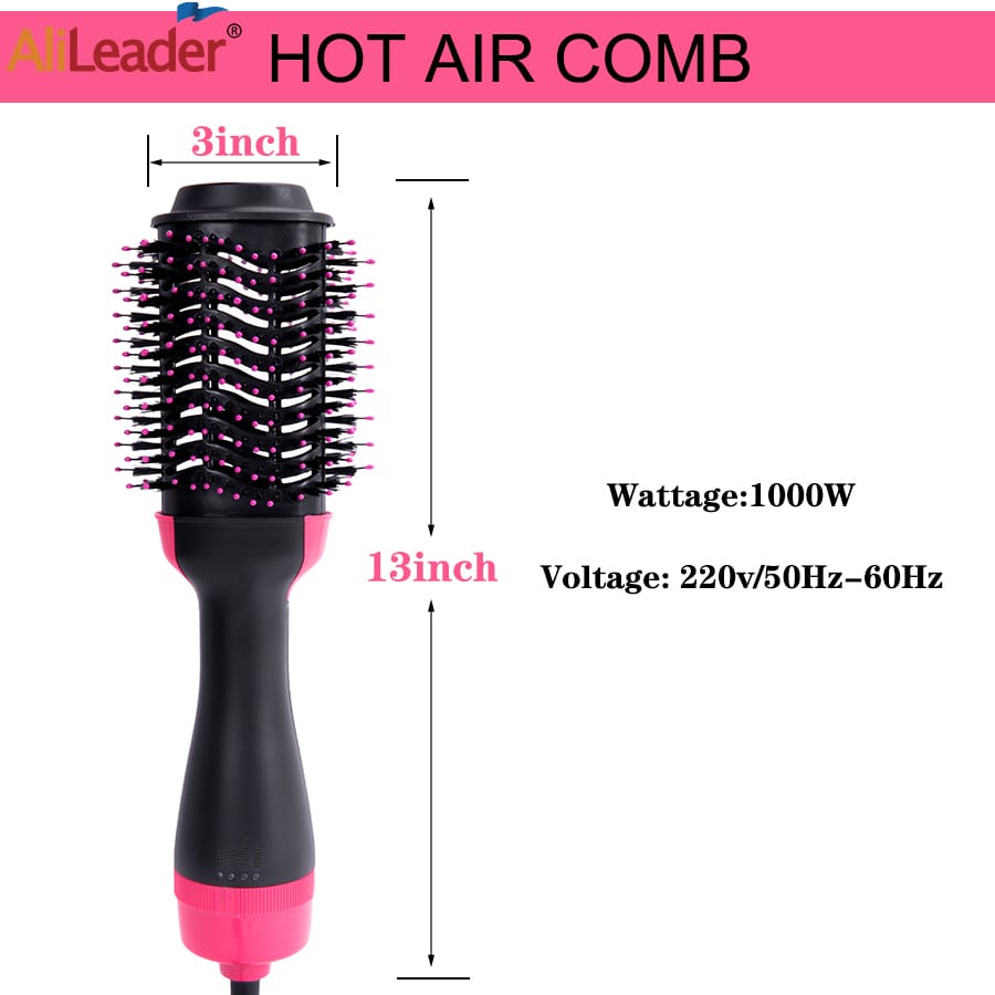 ELECTRIC HAIR DRYER 

▪features:Blow Dryer & Hair Curling Iron Rotating Brush
▪Usage:Hairdryer, Hairstyling
▪Professional 3 In 1 hot-air brush
▪Voltage:240 volts
▪wattage:1000 watts
▪heating element: