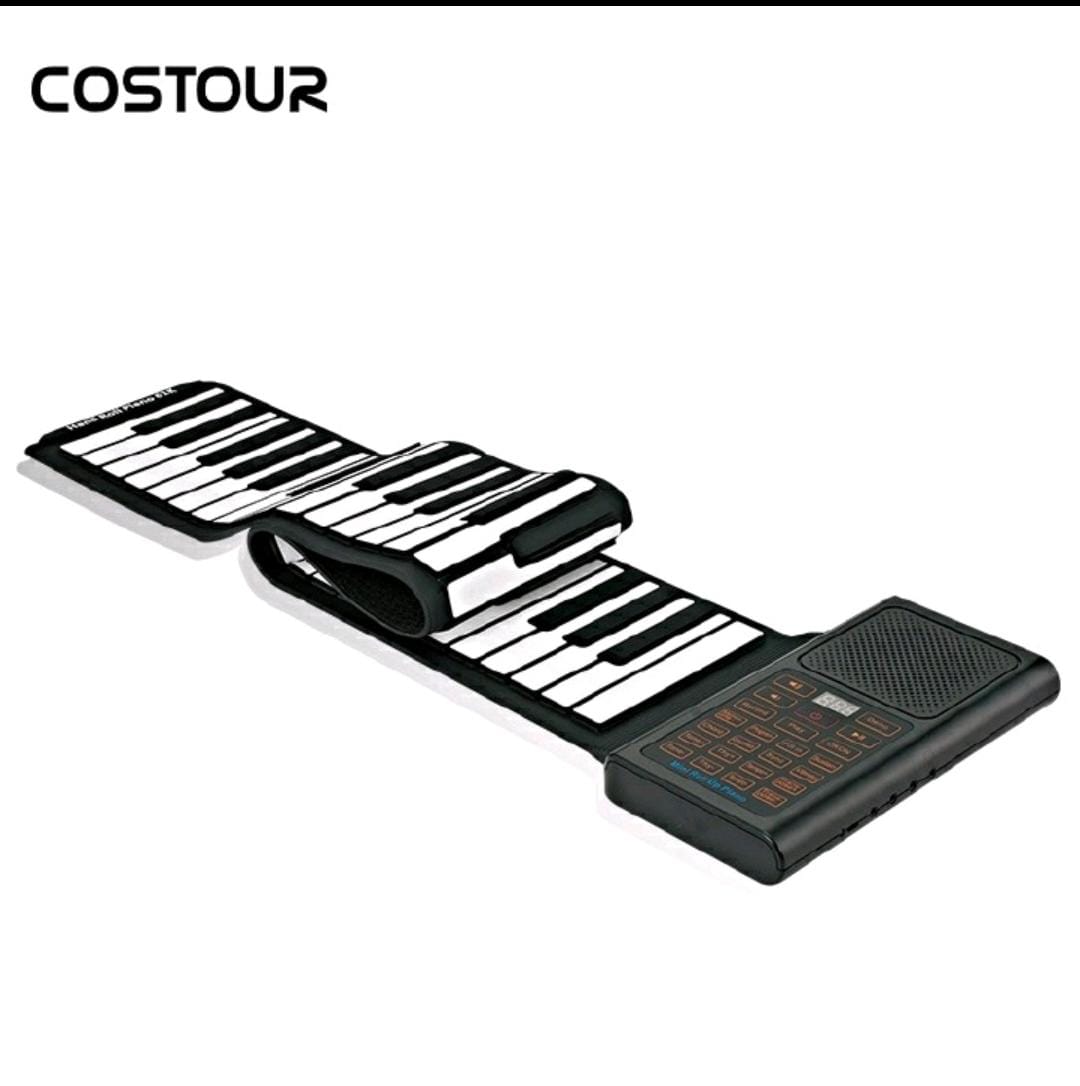 Hand-rolled piano 61 keys thickened foldable soft keyboard for adult beginners Introduction to children simple portable