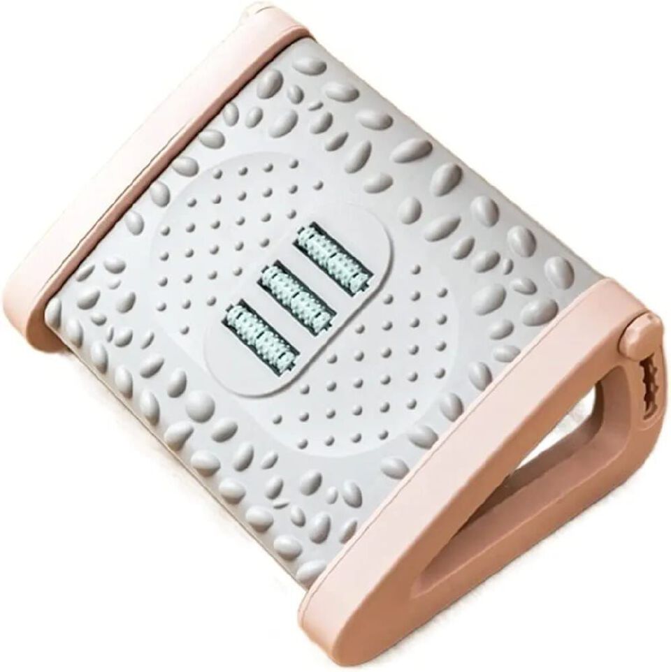 Ergonomic Adjustable foot rest/under desk footrest massage
✨Have Rollers that massages and relaxes your feet
✨Soothes fatigued feet
✨5 level adjustment swing range up and down, can be used by children