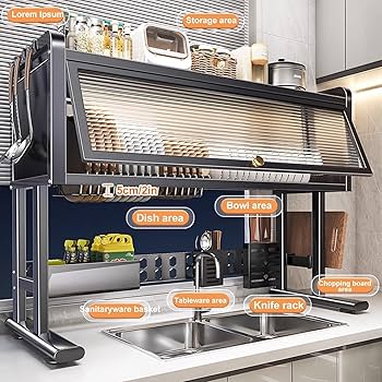 New arrival🔥🔥🔥🔥

Heavy duty over the sink Rack with closable cabinet now available in black colour size 85cm length  x30cm width x80cm height