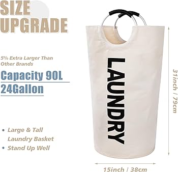 🪹New arrival 🎪
🏕Big size 90L waterproof foldable laundry basket now available in colour cream white