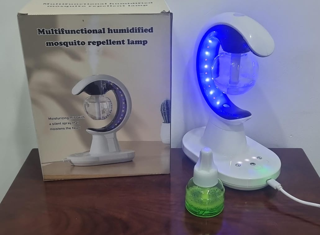 DELUXE 3in1 Humidified Mosquito Repellent Lamp Electric Mosquito Killer Lamp with Humidifier and Night Light