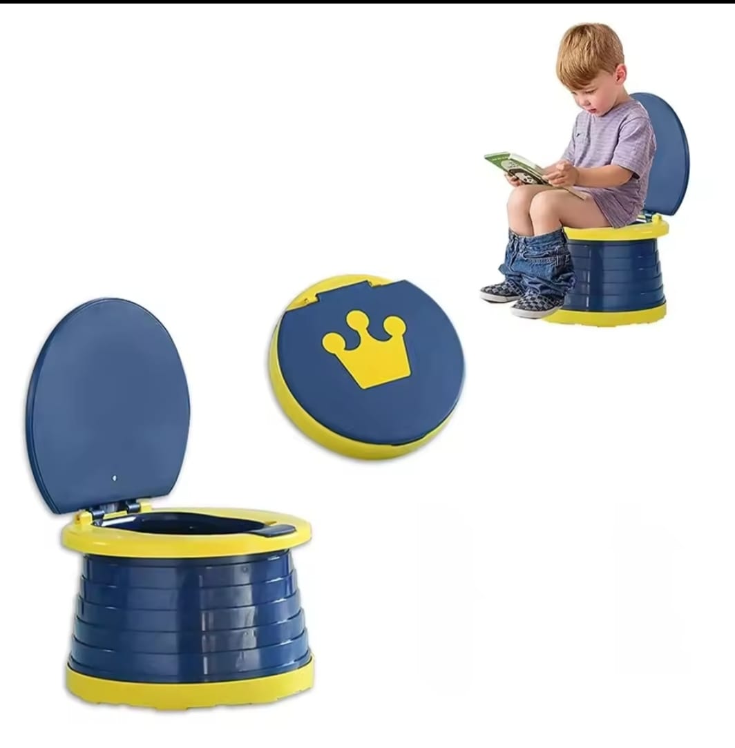 New 2-in-1 Children's Folding Toilet Portable Children's Travel Toilet Car Baby Toilet Potty Training Seat Suitable for Camping