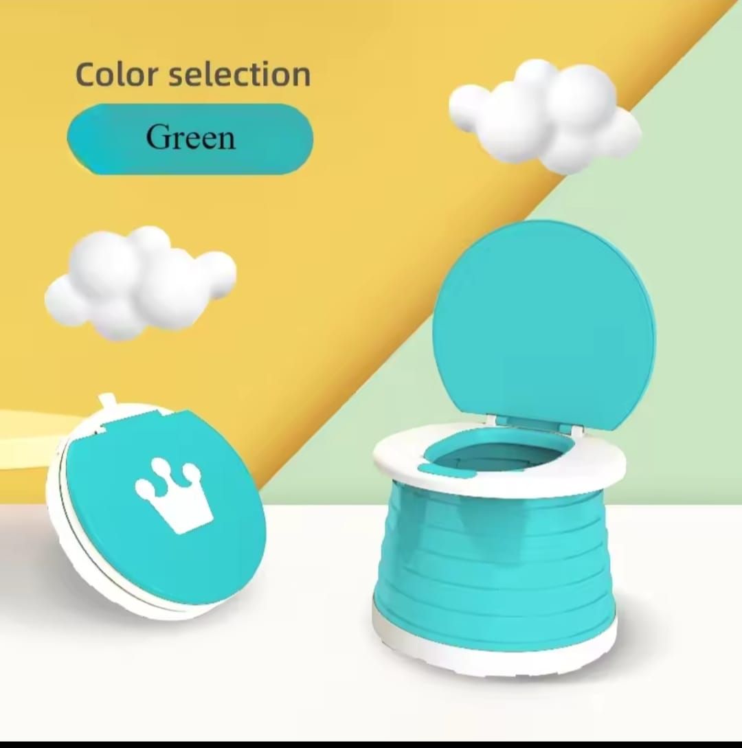 New 2-in-1 Children's Folding Toilet Portable Children's Travel Toilet Car Baby Toilet Potty Training Seat Suitable for Camping