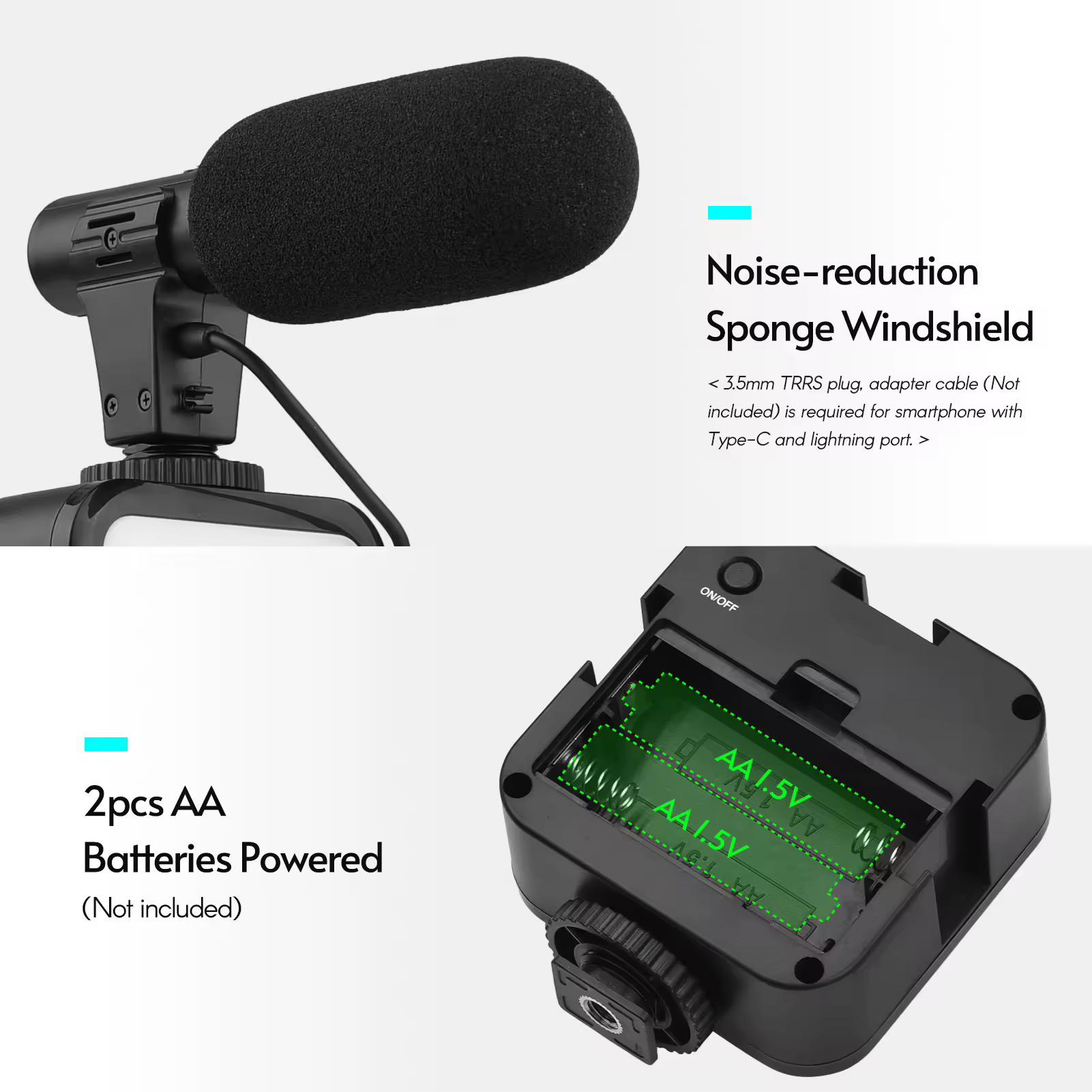 Vlogging kit KIT-05LM with tripod Stand
Microphone has noise reduction-powerful mic capsule with high noise cancellation technology