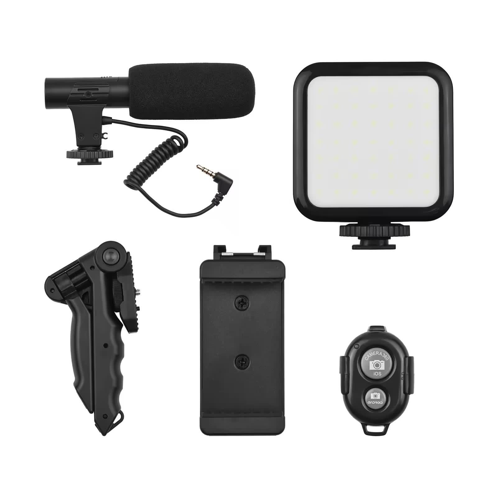 Vlogging kit KIT-05LM with tripod Stand
Microphone has noise reduction-powerful mic capsule with high noise cancellation technology
