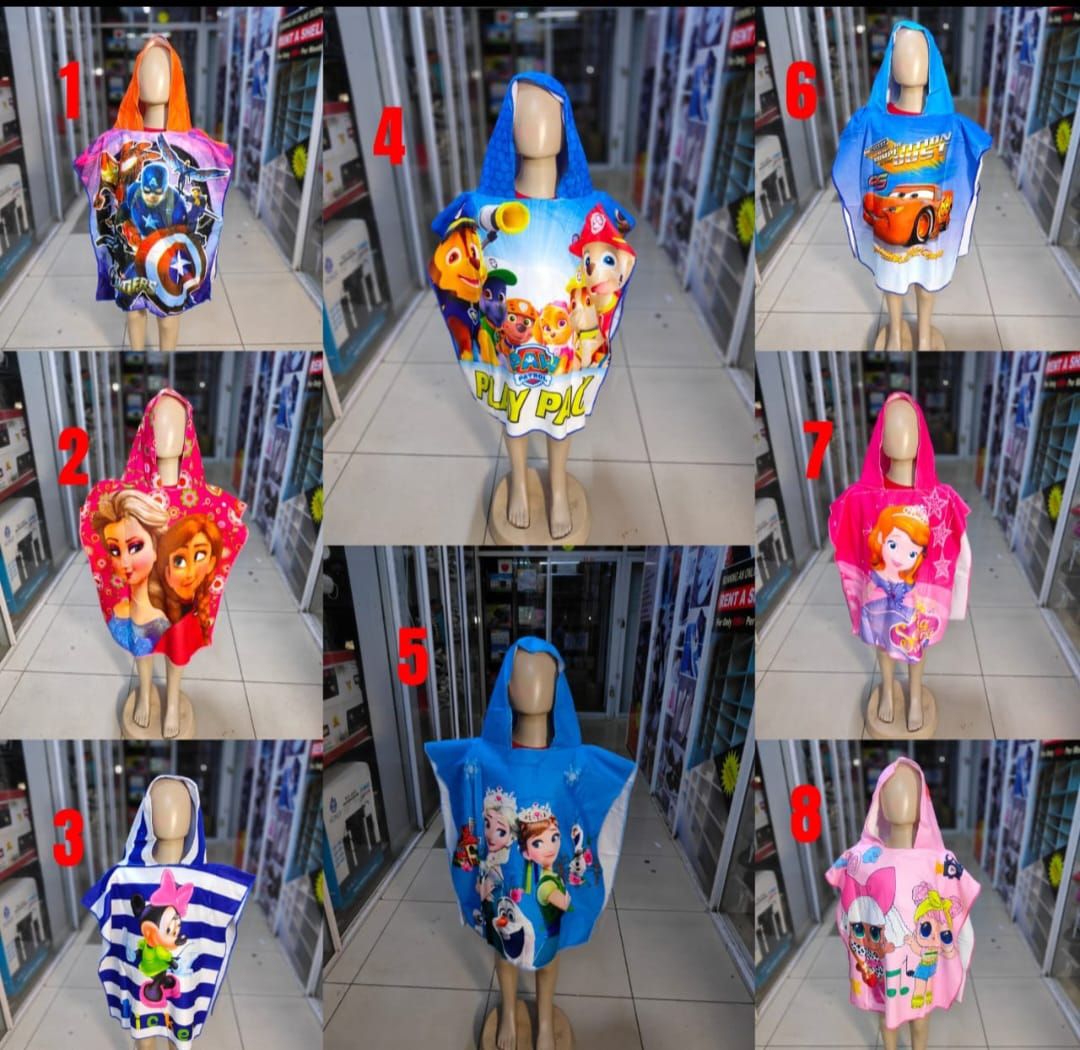 Kids cartoon bathrobes Classic terry towelling cotton bathrobe that makes a perfectly practical gift for kids! Use this spa quality robe for kids in place of a towel to keep your little guy snug