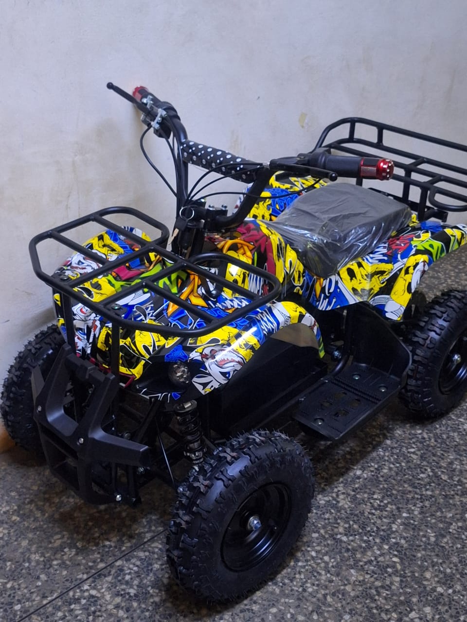QUAD BIKE
High-performance 48V motor system

Rechargeable battery with long runtime

Sturdy build with shock-absorbing suspension
